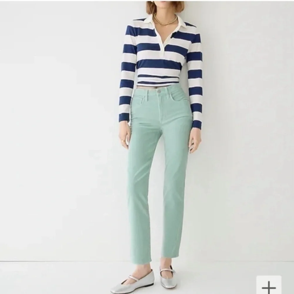J. Crew Vintage Slim Straight Corduroy Pants Size 30 Blue Pockets